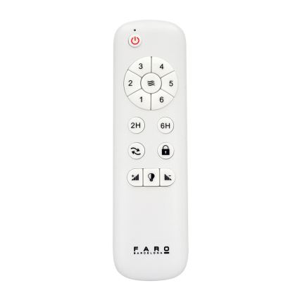 FARO 33524 - LED Ceiling fan POROS LED/15W/230V white/brown