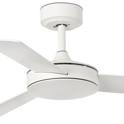 FARO 33603DCWT - Ceiling fan MINI MALLORCA S brown/white d. 106 cm Wi-Fi Tuya + remote control