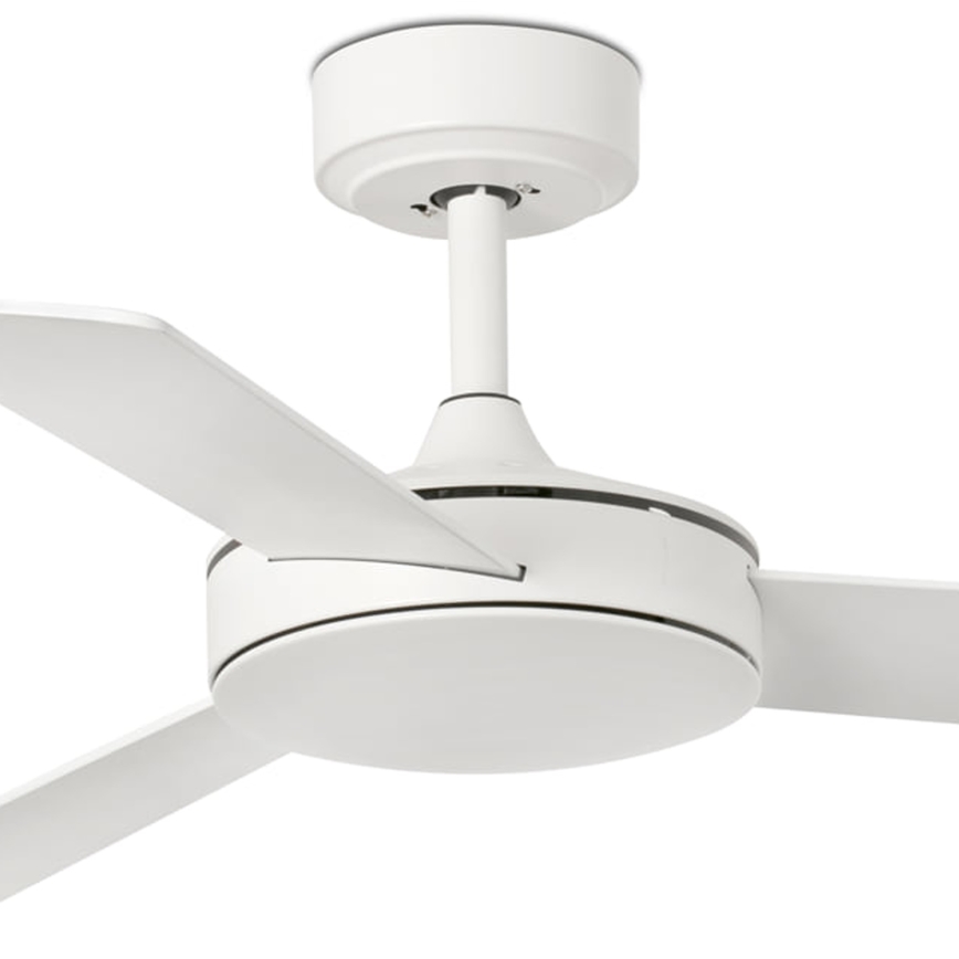 FARO 33603DCWT - Ceiling fan MINI MALLORCA S brown/white d. 106 cm Wi-Fi Tuya + remote control