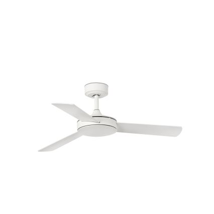 FARO 33603DCWT - Ceiling fan MINI MALLORCA S brown/white d. 106 cm Wi-Fi Tuya + remote control