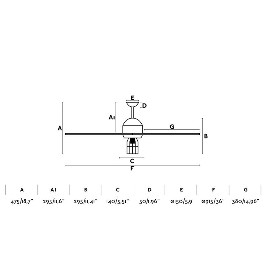 FARO 33703 - Ceiling fan CHICAGO 1xE27/15W/230V