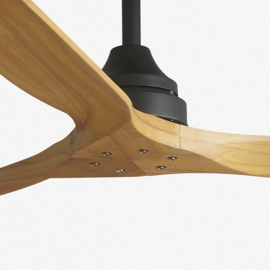 FARO 33718DC- Ceiling fan ALO L wood/black d. 152 cm + remote control