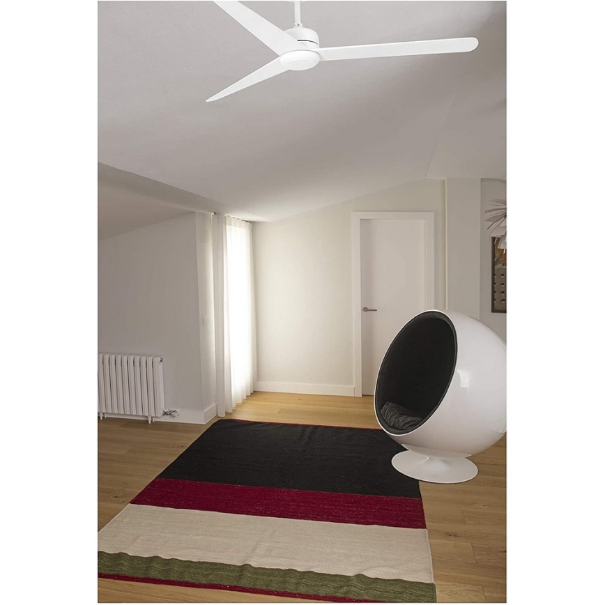 FARO 33721 - NU White Ceiling Fan + Remote Control
