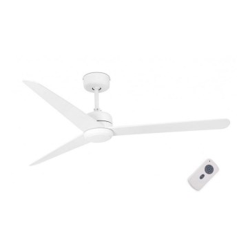 FARO 33721 - NU White Ceiling Fan + Remote Control