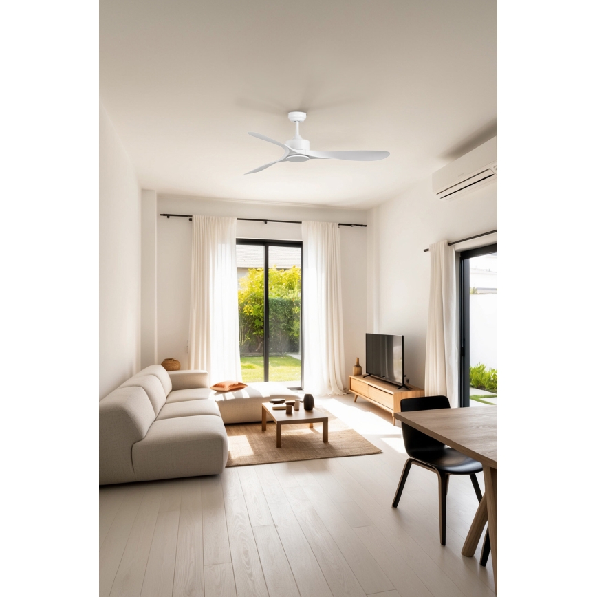 FARO 33750DC - Ceiling fan LUZON L white + remote control