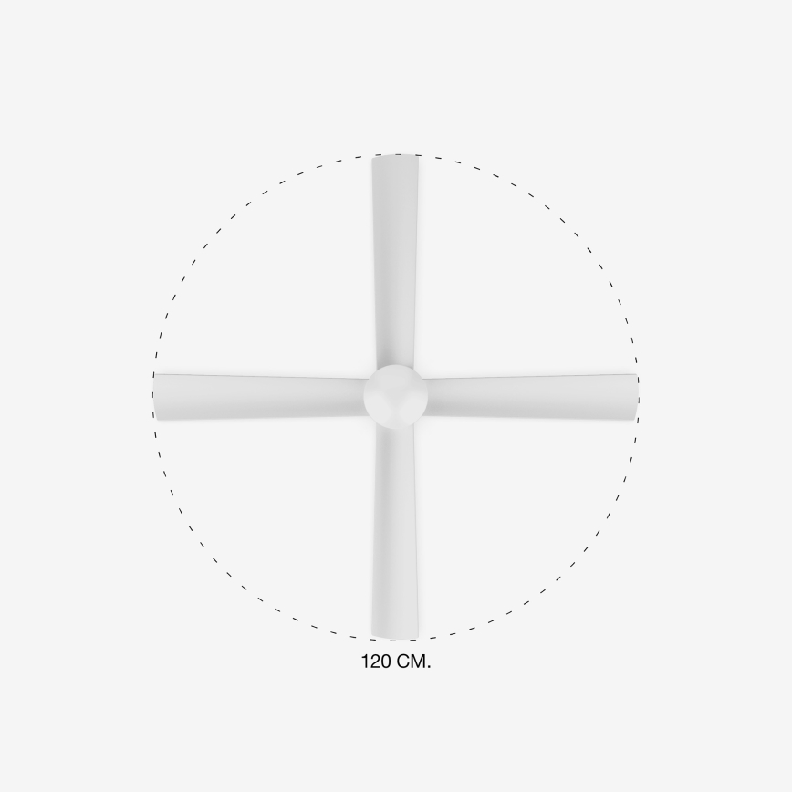 FARO 33756 - LED Ceiling fan FRASER LED/16W/230V white d. 120 cm + remote control