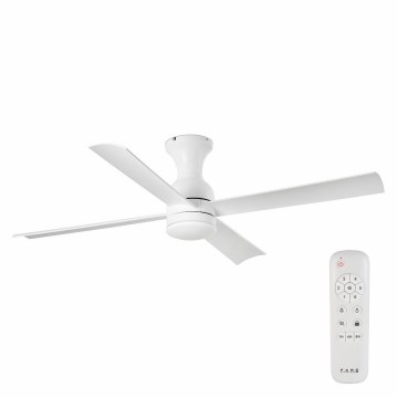 FARO 33756 - LED Ceiling fan FRASER LED/16W/230V white d. 120 cm + remote control