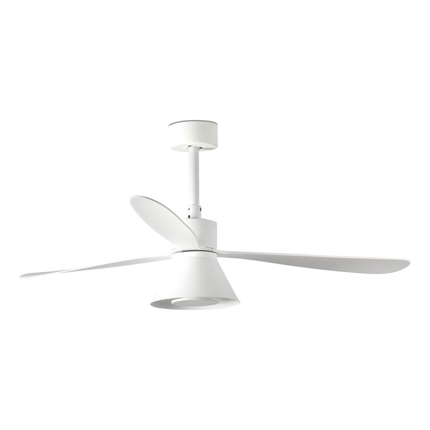 FARO 33760WT-22 - LED Dimmable Ceiling Fan AMELIA L CONE LED/20W/230V 2700/3500/5000K White Ø 132 cm Wi-Fi Tuya + Remote Control