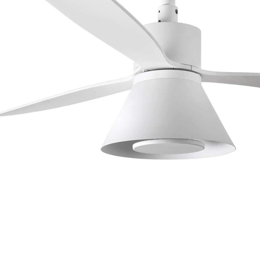 FARO 33760WT-22 - LED Dimmable ceiling fan AMELIA L CONE LED/20W/230V 2700/3500/5000K white d. 132 cm Wi-Fi Tuya + remote control