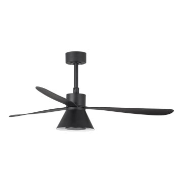FARO 33761WT-23 - LED Dimmable ceiling fan AMELIA L CONE LED/20W/230V 2700/3500/5000K black d. 132 cm Wi-Fi Tuya + remote control