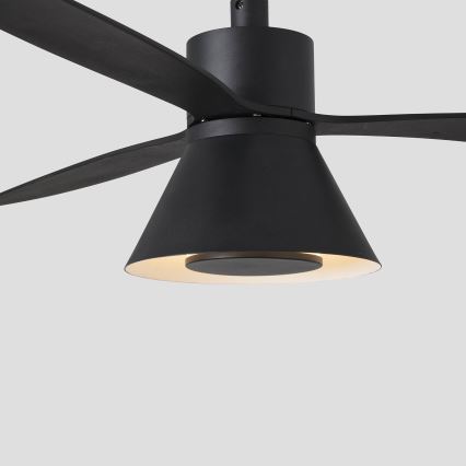 FARO 33761WT-23 - LED Dimmable ceiling fan AMELIA L CONE LED/20W/230V 2700/3500/5000K black d. 132 cm Wi-Fi Tuya + remote control
