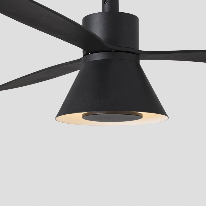 FARO 33761WT-23 - LED Dimmable ceiling fan AMELIA L CONE LED/20W/230V 2700/3500/5000K black d. 132 cm Wi-Fi Tuya + remote control