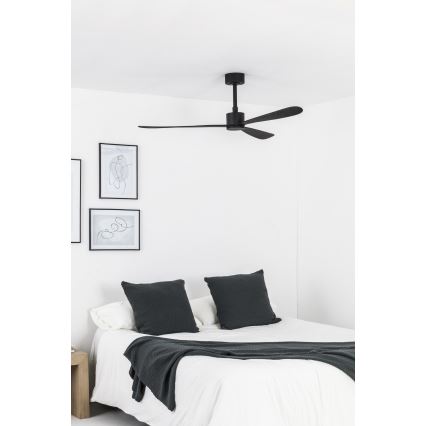 FARO 33761WT - Ceiling fan AMELIA L black d. 132 cm Wi-Fi Tuya + remote control