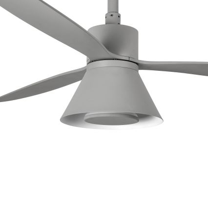 FARO 33762WT-24 - Dimmable LED ceiling fan AMELIA L CONE LED/20W/230V 2700/3500/5000K grey Ø 132 cm Wi-Fi Tuya + remote control