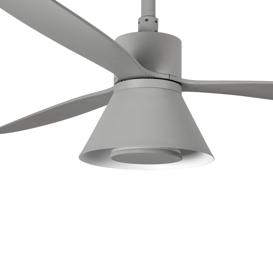 FARO 33762WT-24 - LED Dimmable ceiling fan AMELIA L CONE LED/20W/230V 2700/3500/5000K grey d. 132 cm Wi-Fi Tuya + remote control