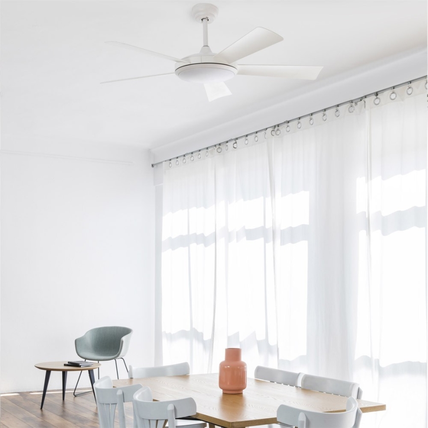 FARO 33803 - LED Ceiling fan SAONA LED/24W/230V white d. 132 cm + remote control