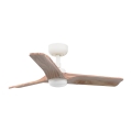 FARO 33805-1TW - LED Dimmable ceiling fan HEYWOOD S LED/10W/230V 2700/3000/4000K wood/white Ø 90 cm + remote control