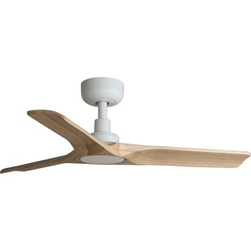 FARO 33805WT - Ceiling fan HEYWOOD S wood/white d. 90 cm Wi-Fi Tuya + remote control