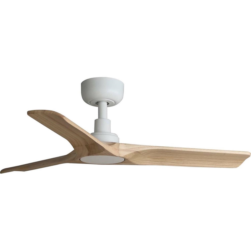 FARO 33805WT - Ceiling fan HEYWOOD S wood/white d. 90 cm Wi-Fi Tuya + remote control