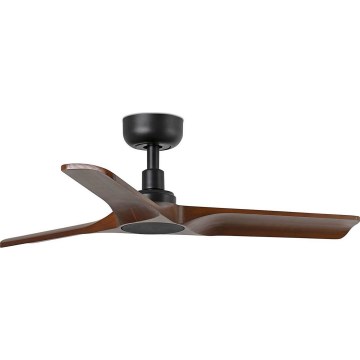 FARO 33806WT - Ceiling fan HEYWOOD S wood/black d. 90 cm Wi-Fi Tuya + remote control