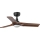 FARO 33806WT1S - HEYWOOD S LED Dimmable Ceiling Fan with LED 10W/230V, 2700/3000/4000K, Ø 90 cm, Wood/Black, Wi-Fi Tuya + Remote Control