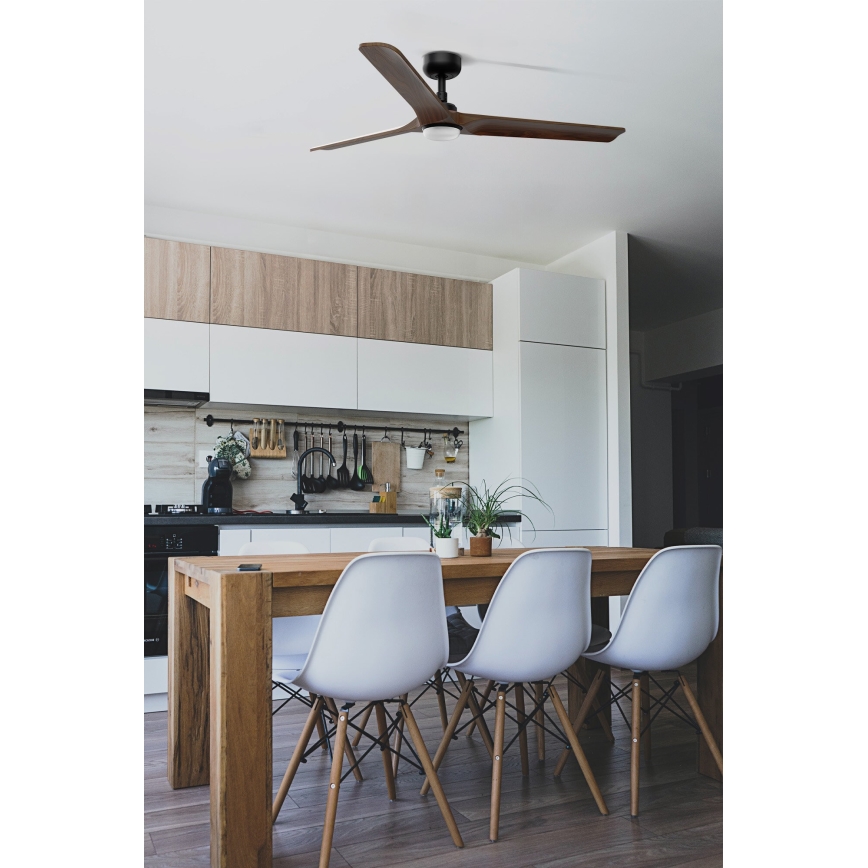 FARO 33809-1TW - HEYWOOD LED Dimmable Fan LED/10W/230V 2700/3000/4000K Ø 132 cm + Remote Control