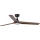 FARO 33809WT1S - Dimmable LED Ceiling Fan HEYWOOD L LED/10W/230V 2700/3000/4000K Ø132 cm Wood/Black Wi‑Fi Tuya + Remote Control