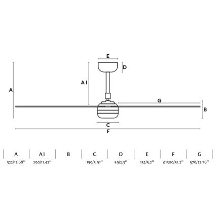FARO 33814WP-20 - LED Dimmable ceiling fan PUNT M LED/24W/230V 3000K/4200K/6500K white d. 130 cm SMART + remote control