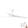 FARO 33814WP-20 - LED Dimmable ceiling fan PUNT M LED/24W/230V 3000K/4200K/6500K white d. 130 cm SMART + remote control