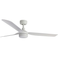 FARO 33814WT-20 - Dimmable PUNT M LED Ceiling Fan LED/18W/230V 2700/3000/4000K White Ø 132 cm Wi‑Fi Tuya + Remote Control