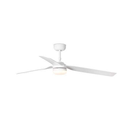 FARO 33814WT-20 - Dimmable PUNT M LED Ceiling Fan LED/18W/230V 2700/3000/4000K White Ø 132 cm Wi‑Fi Tuya + Remote Control