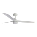 FARO 33814WT1S - PUNT M Dimmable LED Ceiling Fan, 18W, 230V, Tunable White 2700/3000/4000K, Ø132 cm, White, Tuya Wi‑Fi + Remote Control