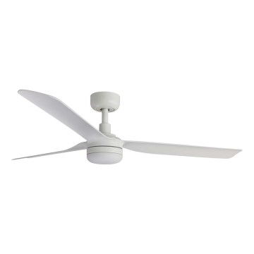 FARO 33814WT1S - PUNT M Dimmable LED Ceiling Fan, 18W, 230V, Tunable White 2700/3000/4000K, Ø132 cm, White, Tuya Wi‑Fi + Remote Control