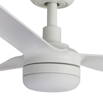 FARO 33814WT1S - PUNT M Dimmable LED Ceiling Fan, 18W, 230V, Tunable White 2700/3000/4000K, Ø132 cm, White, Tuya Wi‑Fi + Remote Control