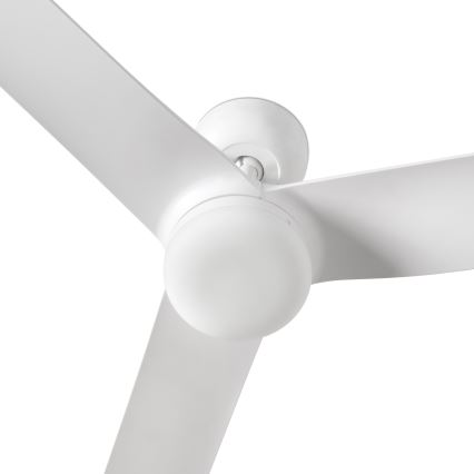 FARO 33814WT1S - PUNT M Dimmable LED Ceiling Fan, 18W, 230V, Tunable White 2700/3000/4000K, Ø132 cm, White, Tuya Wi‑Fi + Remote Control