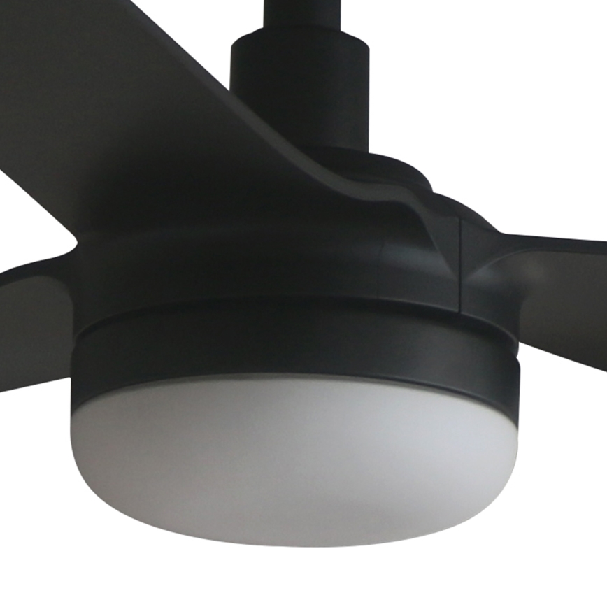 FARO 33815WT1S - PUNT M LED Dimmable Ceiling Fan LED/18W/230V 2700/3000/4000K Ø 132 cm Black Tuya Wi‑Fi + Remote Control