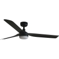 FARO 33815WT1S - PUNT M LED Dimmable Ceiling Fan LED/18W/230V 2700/3000/4000K Ø 132 cm Black Tuya Wi‑Fi + Remote Control