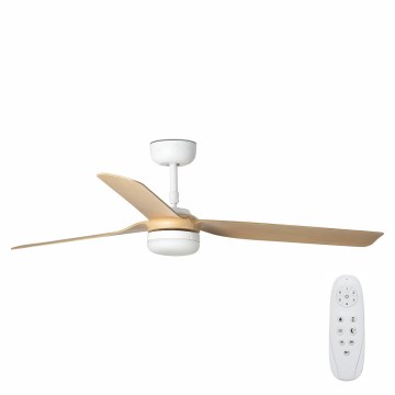 FARO 33816-20 - LED Ceiling fan PUNT LED/18W/230V Wi-Fi brown/black + remote control