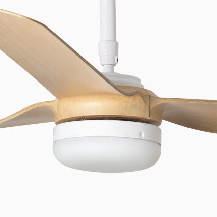 FARO 33816-20 - LED Ceiling Fan PUNT LED/18W/230V Wi-Fi beige/white + remote control