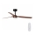 FARO 33817-21 - LED Ceiling fan PUNT LED/24W/230V 3000/4000/6500K brown/black + remote control