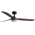 FARO 33817WT-21 - PUNT M LED Dimmable Ceiling Fan, 18W LED/230V, Brown/Black, Ø 132 cm, Tuya Wi‑Fi + Remote Control