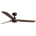 FARO 33817WT - Ceiling fan PUNT M brown/black d. 132 cm Wi-Fi Tuya + remote control