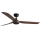 FARO 33817WT - Ceiling fan PUNT M brown/black d. 132 cm Wi-Fi Tuya + remote control