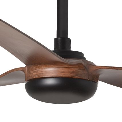 FARO 33817WT - Ceiling fan PUNT M brown/black d. 132 cm Wi-Fi Tuya + remote control