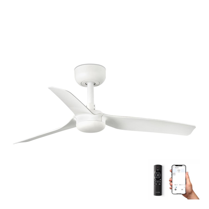 FARO 33820WP - Ceiling fan MINI PUNT S white d. 90 cm SMART + remote control
