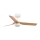 FARO 33821-1TW - MINI PUNT LED Dimmable Ceiling Fan with 10W LED, 2700/3000/4000K, Wood/White, 90 cm Diameter + Remote Control