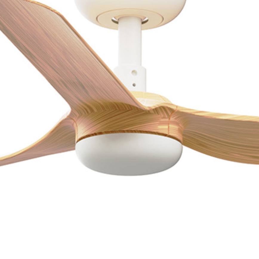 FARO 33821 - Ceiling fan MINI PUNT S brown/white d. 90 cm + remote control