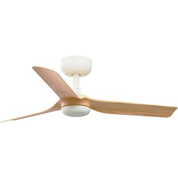 FARO 33821WT - Ceiling fan MINI PUNT S brown/white d. 90 cm Wi-Fi Tuya + remote control