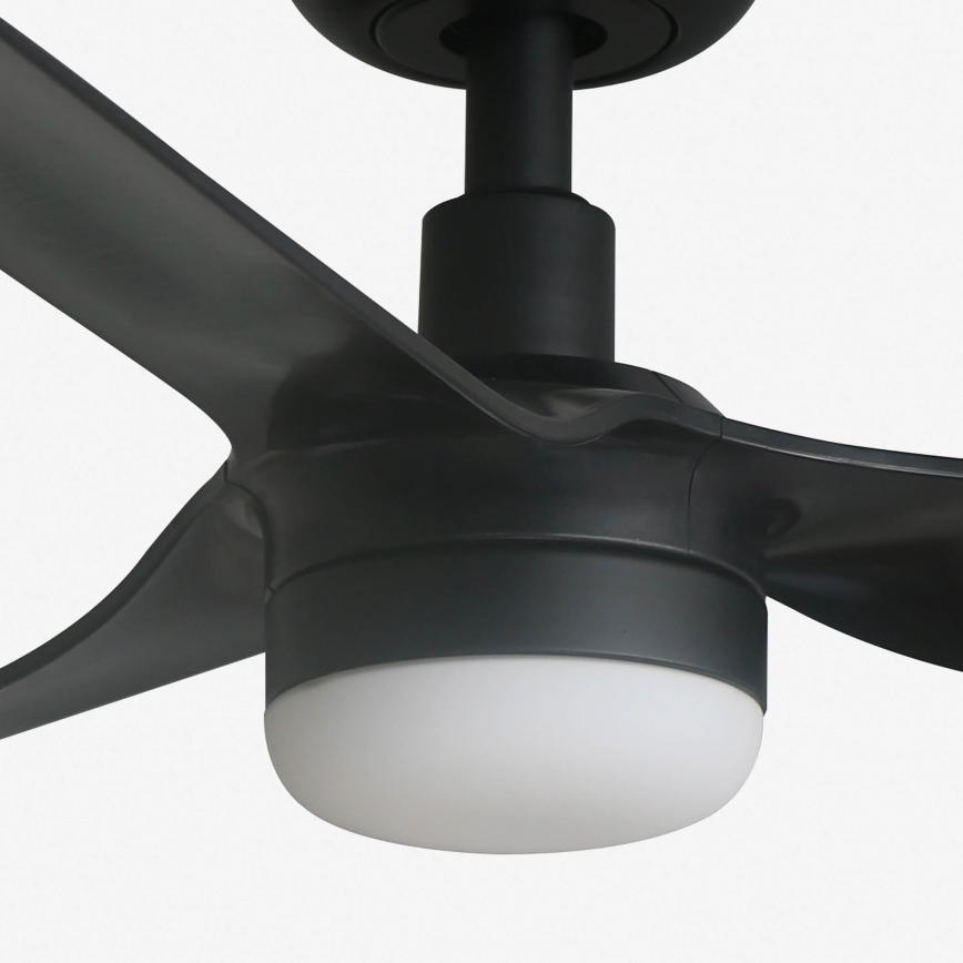FARO 33822-1TW - MINI PUNT S LED dimmable ceiling fan with 10W LED, 2700/3000/4000K, black, Ø 90 cm + remote control