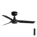 FARO 33822 - Ceiling fan MINI PUNT S black d. 90 cm + remote control